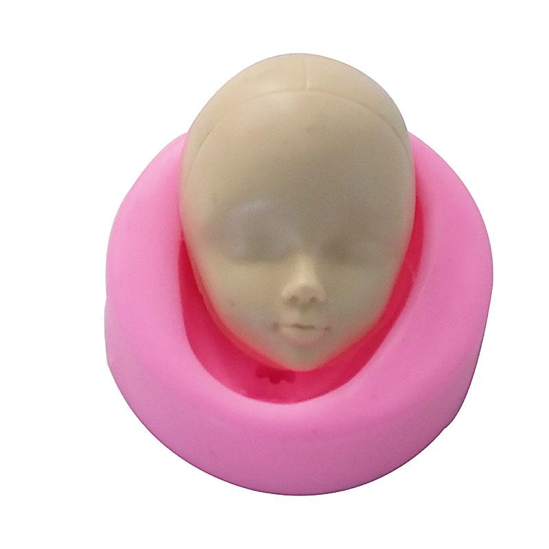 Форма силиконовая жаропрочная в виде детского лица. DIY