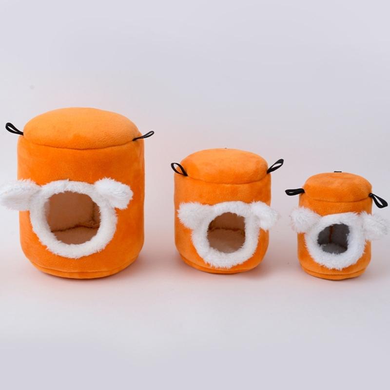 Hamster Habitat Shelter Rabbits Toy Soft Bed House for Hamster for Guinea Pigs, Gerbils Molar Toy Bed