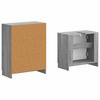 2 piece Bathroom Cabinet Set UTRECHT Sonoma Grey