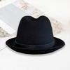 Short Brim Fedora Hat Flap Brim Trilby Hat New Bucket Hats  Autumn Season