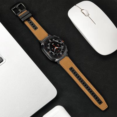 Классический кожаный силиконовый ремешок для Samsung Galaxy Watch 7 Ultra 47 мм спортивный женский мужской браслет-петля для Samsung Watch 7 47 мм застежка