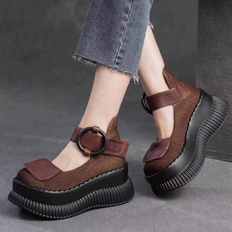 Женская обувь Мэри Джейн, женская обувь на толстом каблуке с круглым носком и ремешком на щиколотке, повседневная нескользящая нарядная обувь, удобная легкая прогулочная обувь