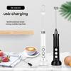 Rechargeable Handheld 3 In 1 Electric Milk Frother High Speed Foamer Coffee Drink Mixer