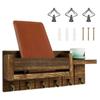 Wooden Mail Holder Wall Mounted Entryway Hallway Decorative  with 6 Key Hooks Rustic Home Wall Organizer Rack