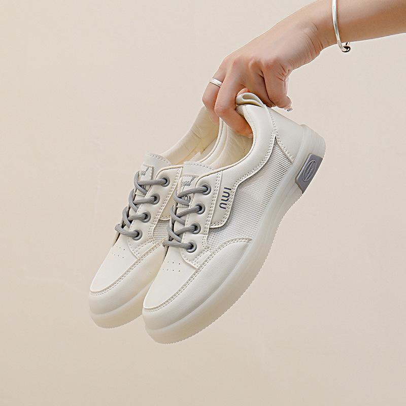 2025 Summer New Korean Ins Breathable Little White Shoes Women's Hollow Casual Board Shoes Platform Versatile Shoes XQ-G6092