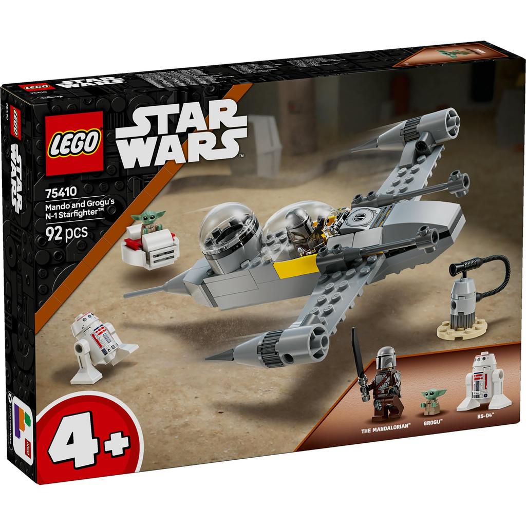 LEGO Star Wars The Mandalorian and Glogoo's N-1 Starfighter 75410 Toy for Boys and Girls