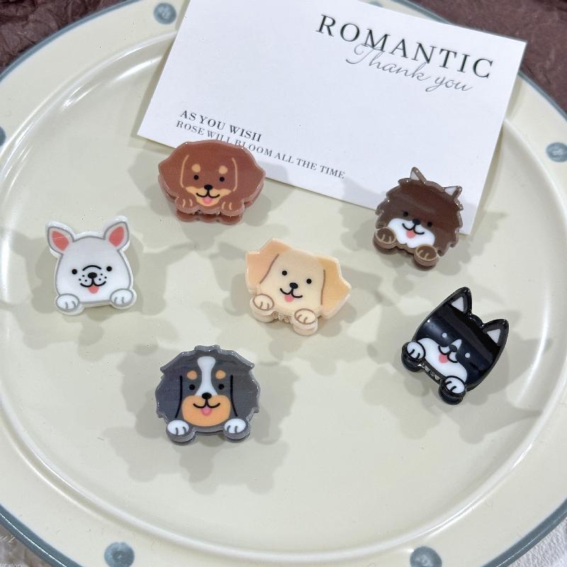Cartoon Fun Animal Small Grab Clip Imitation Corgi French Bulldog Shiba Inu Dogs Bangs Claw Cute Women Hair Accessories