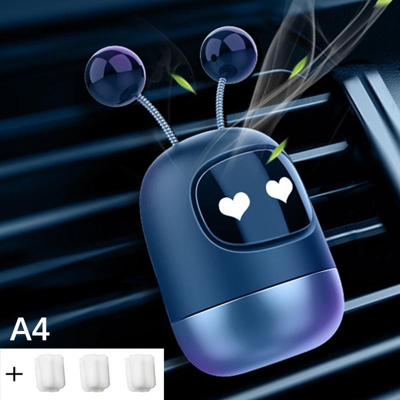 Автомобильный освежитель воздуха, креативный мини-робот, вентиляционное отверстие, зажим для ароматизаторов, вентиляционное отверстие, ароматерапия, автомобильный интерьер