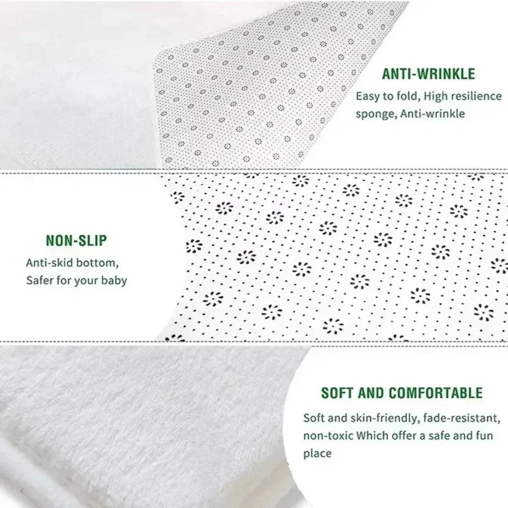 Детский игровой коврик Противоскользящий коврик для ползания Карта местности Городское движение Мягкий замшевый ковер Детский противоударный коврик для ползания Игровые игрушки