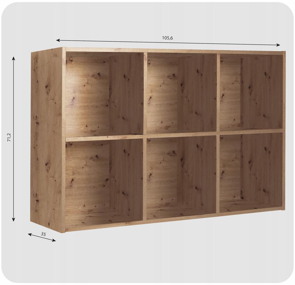 Regał półka organizer pojemnik stojak na płyty winylowe segregatory Cubo 5