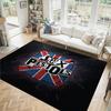 Sex Pistols Design Crystal Velvet Carpet Cozy Non?Slip Printed Rug For Bedroom Living Room Entrance