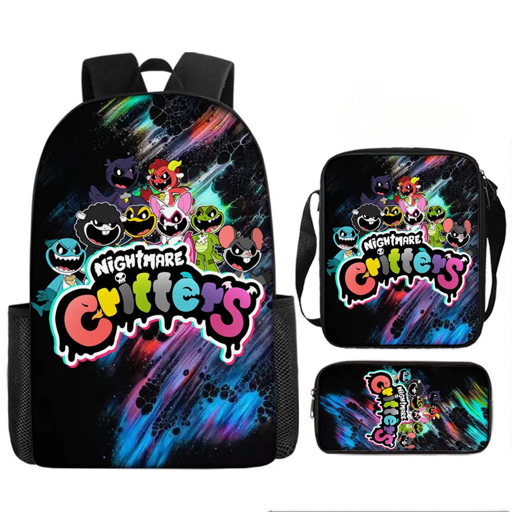 Игровое время Поппи Глава 4 Принтованный Рюкзак Школьный Рюкзак Сумка на Плечо Сумка Карандаш