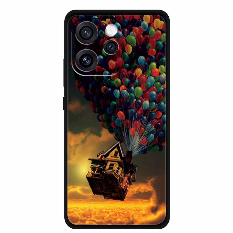 Чехол для телефона Oppo Reno15 Мягкий силиконовый чехол из ТПУ для OPPO PLW110 6,32" Черный чехол для Oppo Reno 15 5G Модный крутой корпус