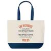 Tote Bag - PLANETEE - Shopping Bleu Archiviste Aussi Géniale - Coton - Grande Contenance - Imprimé En France