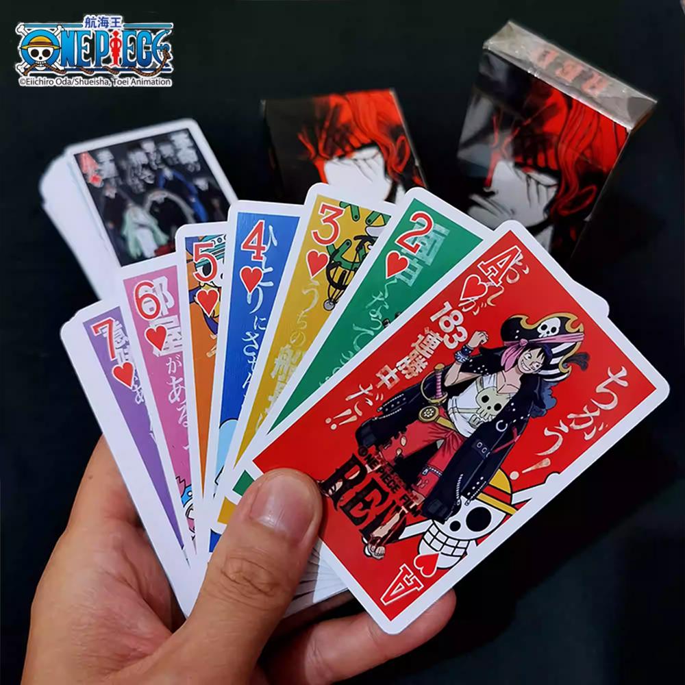 1pc Official One Piece Red Edition Playing Cards | Licensed Anime Poker for Fun & Parties | Collectible Gift for Fans.