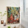 Bohemian Tapestry Blanket with Hanging Decor. For Wall, Desk & Entrance. Multi-Use Art Piece.