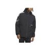 Adidas Originals Embroidered Logo Reversible Long Sleeve Hooded Cotton Jacket Men Outerwear Black IU4785
