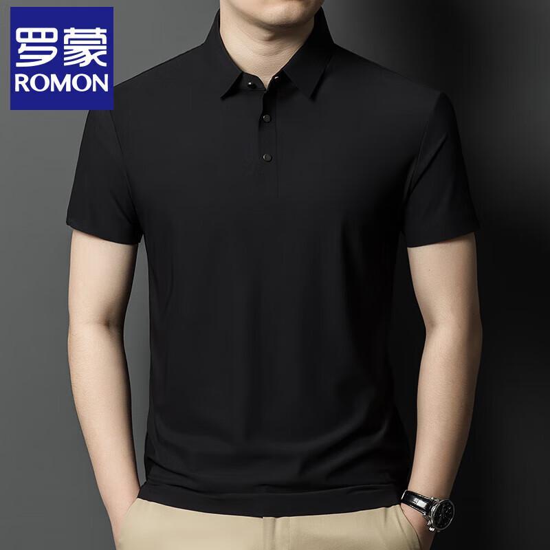 Romon Men's Ice Silk Quick-Dry Polo Shirt