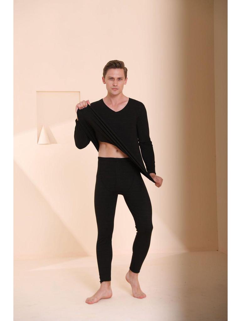 Мужской термобелье и пижама из немецкого бархата - осенне-зимняя рубашка и брюки, плюс толщина бархата