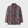 Autumn/Winter European & American Women's Casual Printed Cotton Jacket