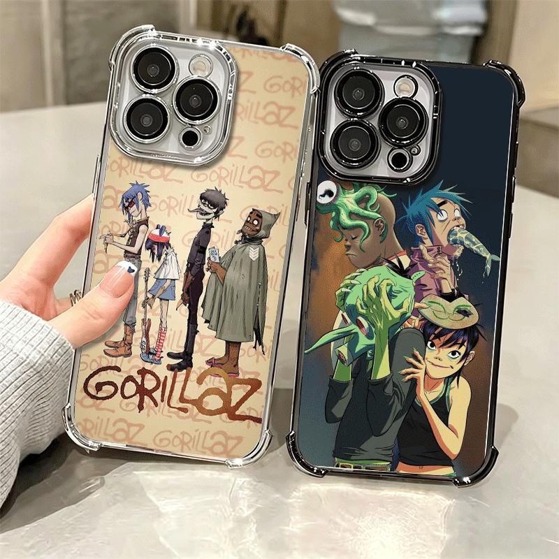 Мягкий чехол для телефона с изображением G-Gorillaz (аниме) для iPhone 15 16 17 Air 14 Pro Max 16E Plus 13 12 Mini, с покрытием, противоударный, Fundas
