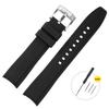 Ремешок для часов 20 мм для Omega X Swatch Ремешок для Seamaster 300 для Citizen 22 мм Мужской Женский Резиновый Силиконовый С Изогнутым Концом Наручный Браслет