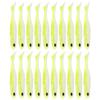 20Pcs Artificial Simulation Silicone Fishing Lure Soft Bait T Tail Soft Worm Accessory