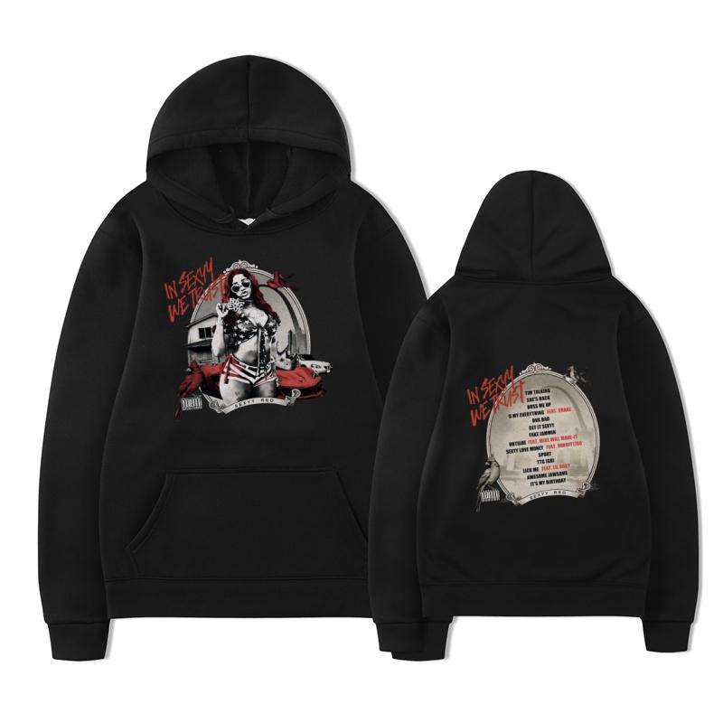 IN SEXYY WE TRUST Fashion New Printed Pattern Men's Hoodie Casual Hoodie Long Sleeve Men's Sports Hoodie