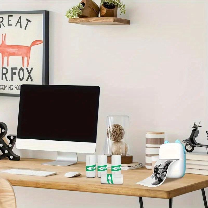 5/10 Rolls of Mini Printer Paper for Inkless Mini Pocket Printer, Portable Thermal Printer, Sticker Printer Paper