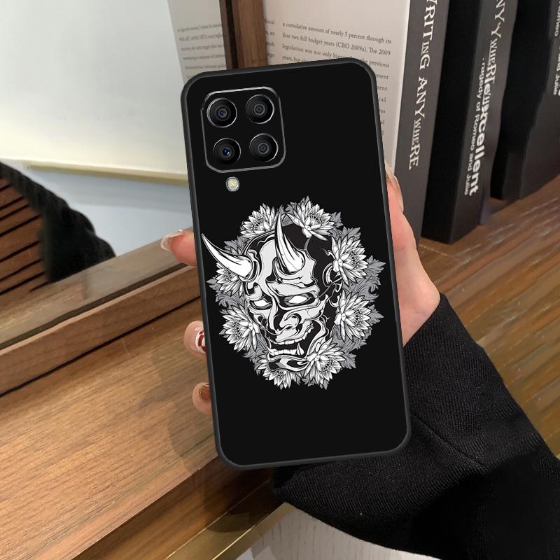 Японская маска демона Они Хання Чехол для Samsung Galaxy M35 M15 M55 M56 M36 M16 M06 M31 M13 M33 M53 M12 M32 M52 M14 M34 M54
