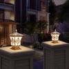 New Chinese Style Outdoor Solar Pillar Light