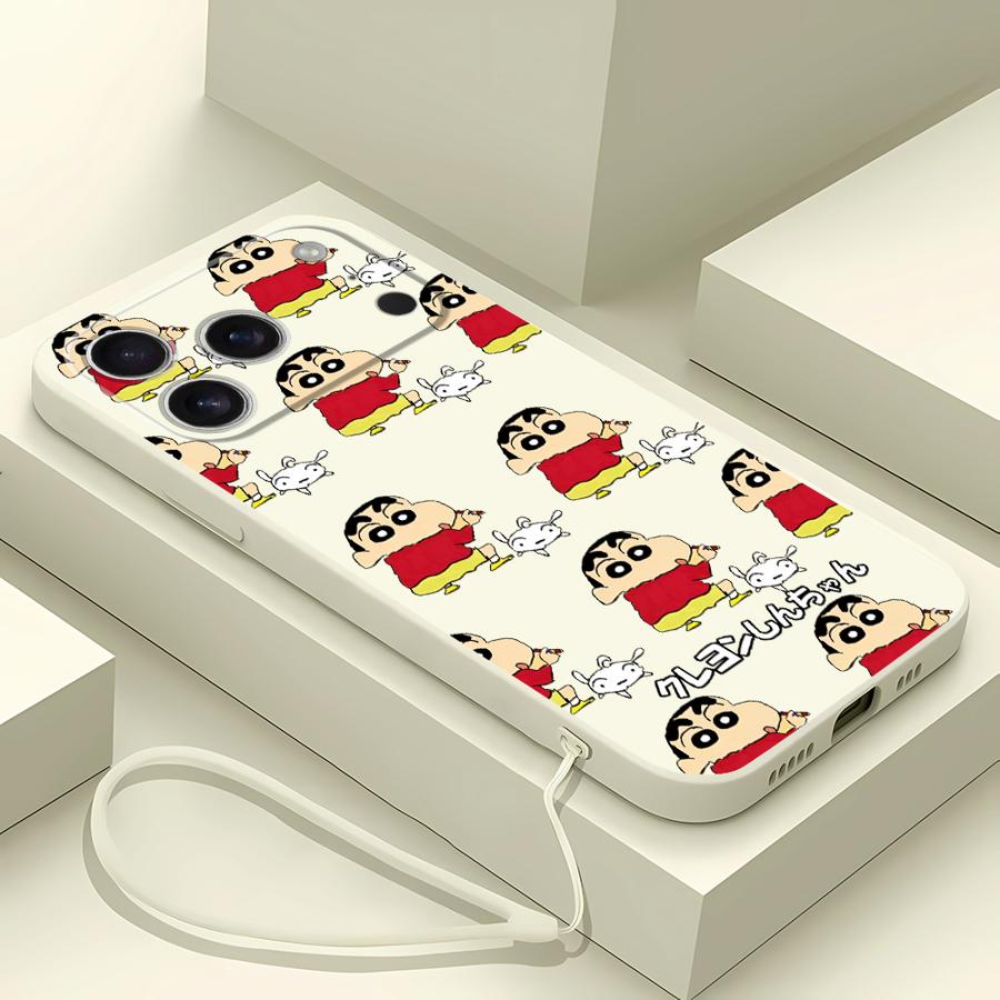 Crayon Cartoon Shin-chan Phone Cover Case for Apple iPhone 17 Pro Max Air 16 13 Mini XS XR 7 8 12 Plus 15 11