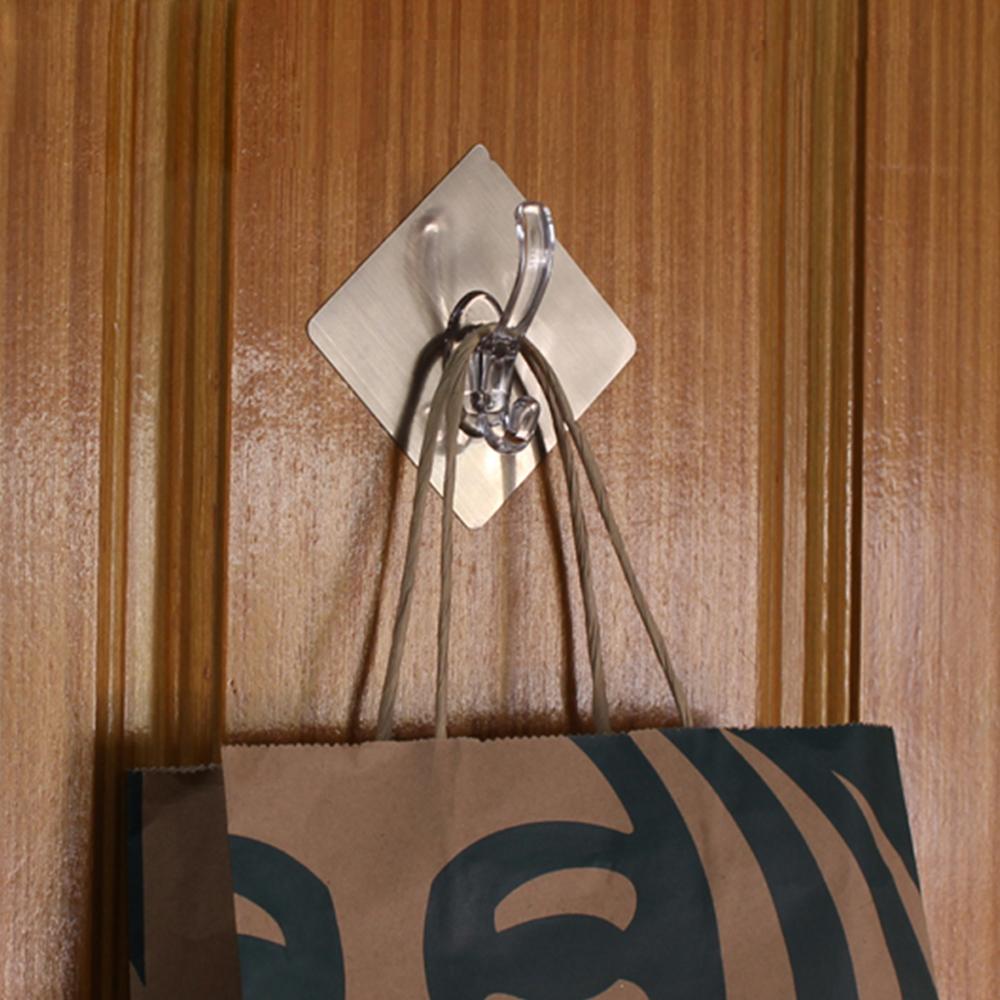 Home Vintage Style Coat Bathroom Plastic Adhesive Pvc Wall Removable Coat Hooks