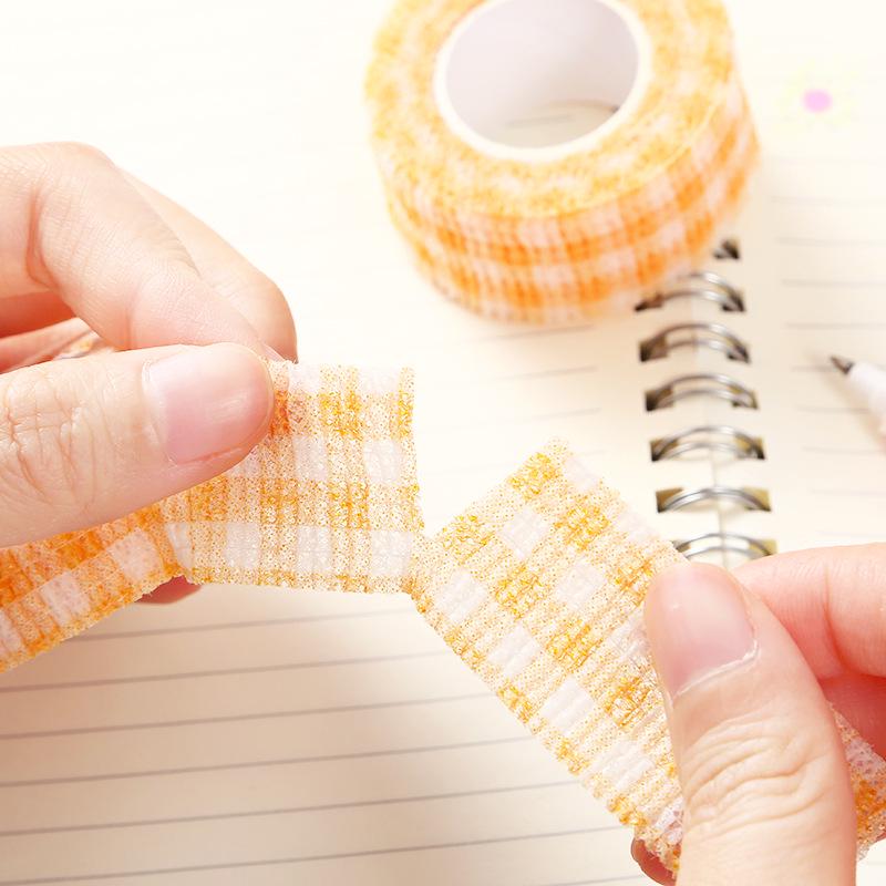 Милый мультяшный эластичный бинт для пальцев - Нетканый, Самоклеящийся, Прочный Студенческий Защитный Бинт