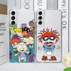 Мультяшный Забавный R-Rugrats Чехол для Телефона для Samsung Galaxy S25 S24 S23 Ultra S22 Plus S21 S23 FE Прозрачные Мягкие Чехлы Fundas Coque