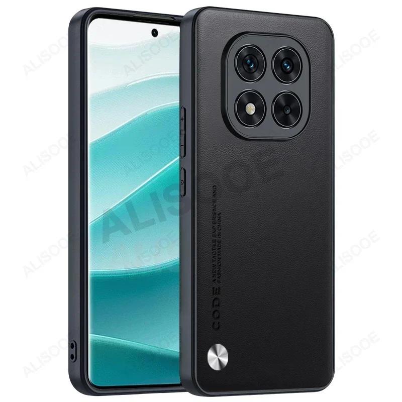 Чехол для Redmi Note 15 Pro / Note 15 Pro Plus 5G Текстура волокна PU-кожа Чехол-фунда для телефона для Xiaomi Redmi Note 15 5G Capa