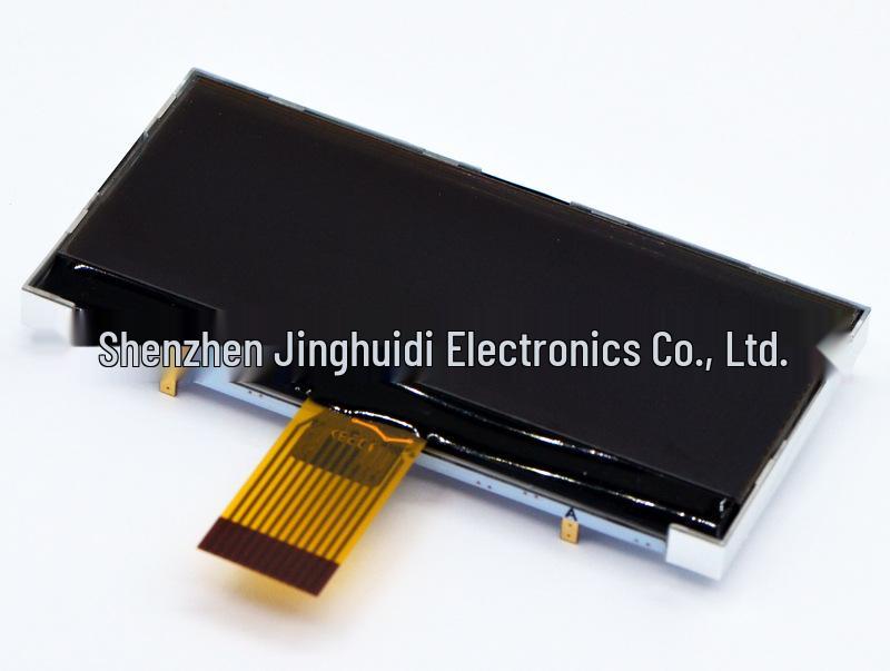 2.8-inch FSTN Dot Matrix LCD Screen: Black Background, White Text, SPI Interface, 12-Pin