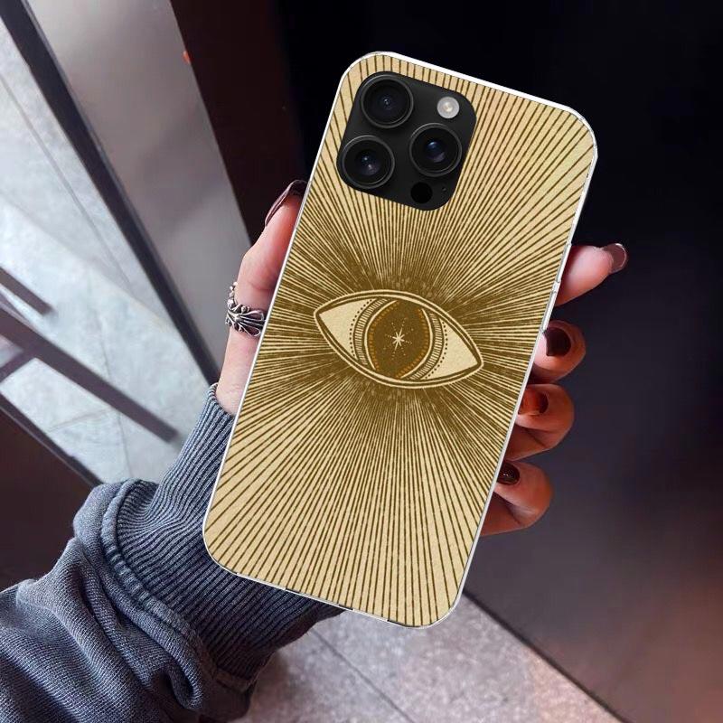 Sacred Eye of Horus Egypt Fresco Phone Case For iPhone 17 Air 16 15 Pro Max 14 Plus 13 Mini 12 11 Cover 7 8 SE Silicone Shell Pr