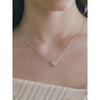 [Byhyeres] Heart Silver (W) Pave Volume Necklace Bh6N45615W9450