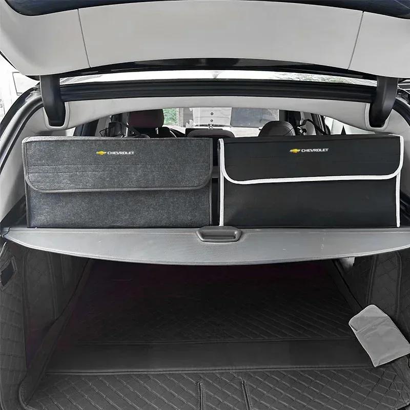 BSQGD1 Car Trunk Storage Box Organizer Foldable Stowing Tidying Container Bag for Chevrolet Spark Silverado Trailblazer Cruze Captiva
