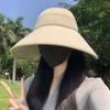Солнцезащитная шляпа 2025 новая летняя шляпа от солнца с увеличенными полями, защищающая от ультрафиолета, шляпа от солнца с открытым верхом, закрывающая лицо