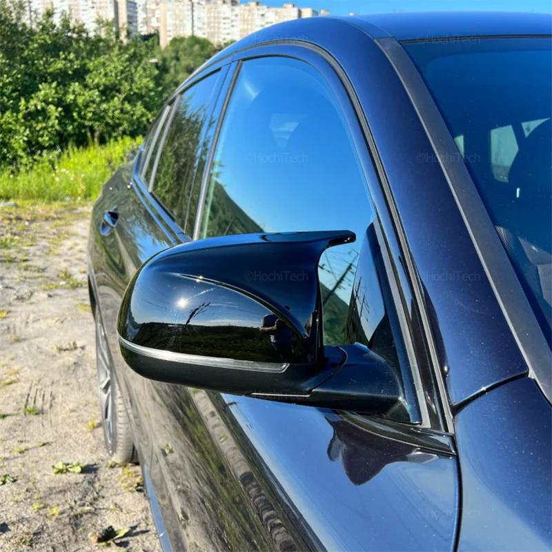 for BMW X3 G01 X4 G02 X5 G05 X7 G07 X6 G06 2018-2023 M style overlay Carbon Fiber Look Black Rearview Side Mirror cover Caps
