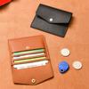 Портативный держатель для карт с несколькими слотами, однотонный, унисекс, кожаный кошелек для карт, держатель для банковских карт, кредитных карт, удостоверений личности, проездных билетов, органайзер
