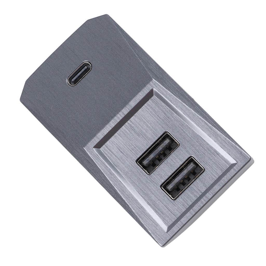 Glove Box USB Hub Multiport Stable Transmission Convenient Car Docking Station Replacement for Tesla Model 3 Y