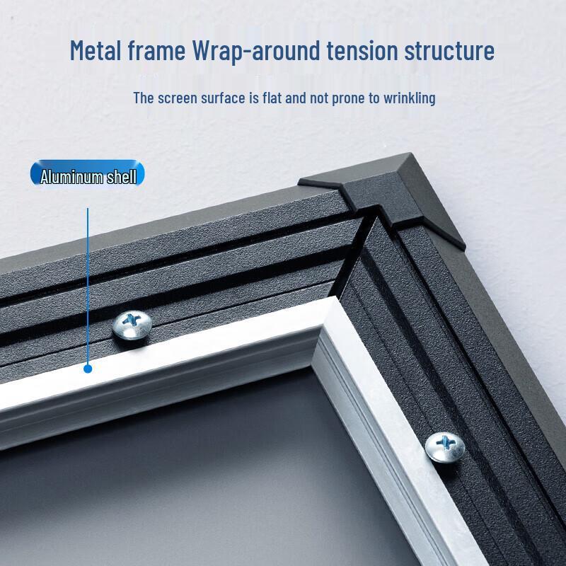 Deli 80-inch 16:9 Fixed Frame Projector Screen