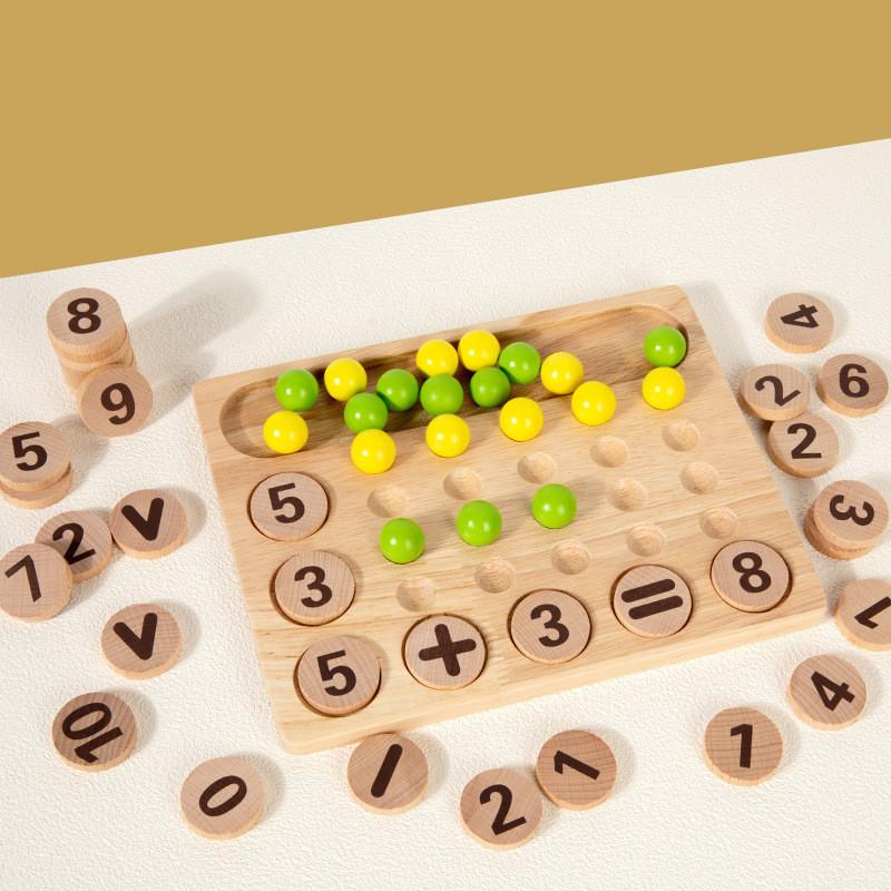 Число Математика Деревянный Расчет Познание Блок Настольная Игра Дети Головоломка Игрушка