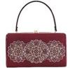 Сумка Ando с кружевом Hyakuka Идеально подходит для выхода и подходит как для японского, так и для западного стиля Бургунди JBA-3 Женская вышивка, Свадьбы,