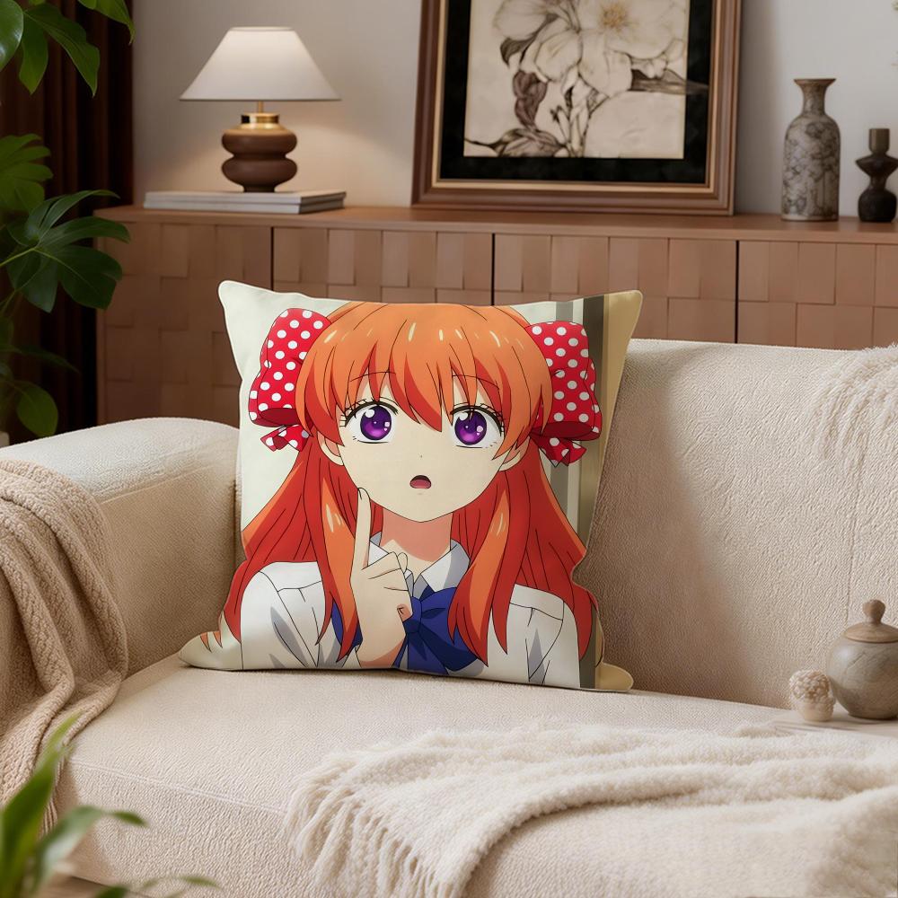 Comedy Monthly Girls Nozakikun Cushion Cover Cushion Cover Set 4Pcs 50x50 45x45 40x40 Pillowcase Decorative Sofa Home Decor