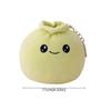 Face Food Rice Bao Plush Key Holder Plush Dumplings Keychain Funny Steamed Stuffed Bun  Bag Pendant