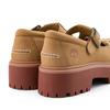 Timberland Повседневные туфли Мэри Джейн на толстой подошве, увеличивающие рост, дышащие, женская обувь, светло-бежевый A4188EN3